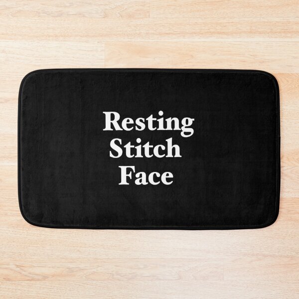 Item preview, Resting stitch face in white designed and sold by Asrais.