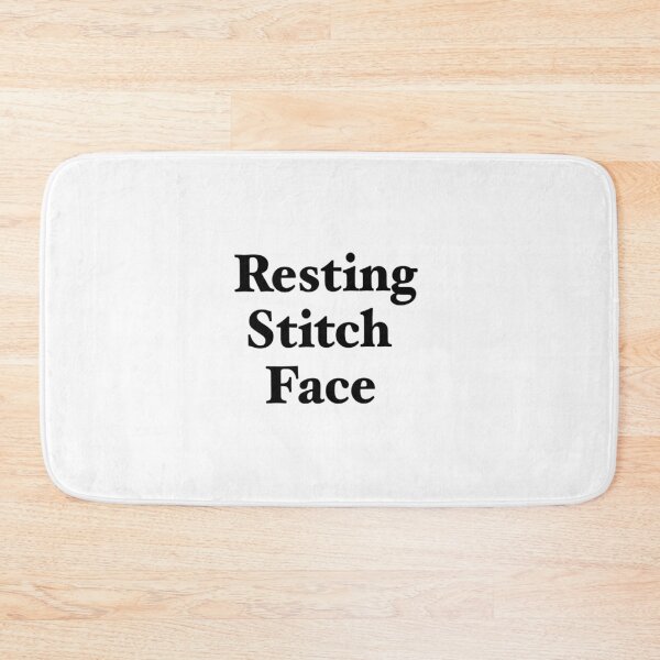 Item preview, Resting stitch face in black designed and sold by Asrais.