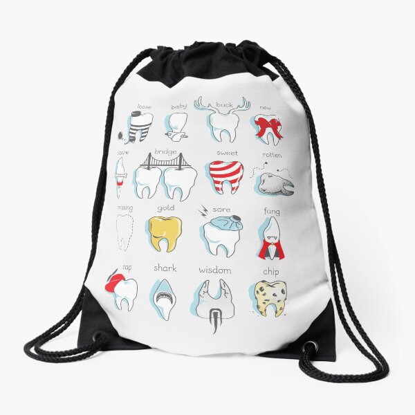 Dental Definitions Drawstring Bag
