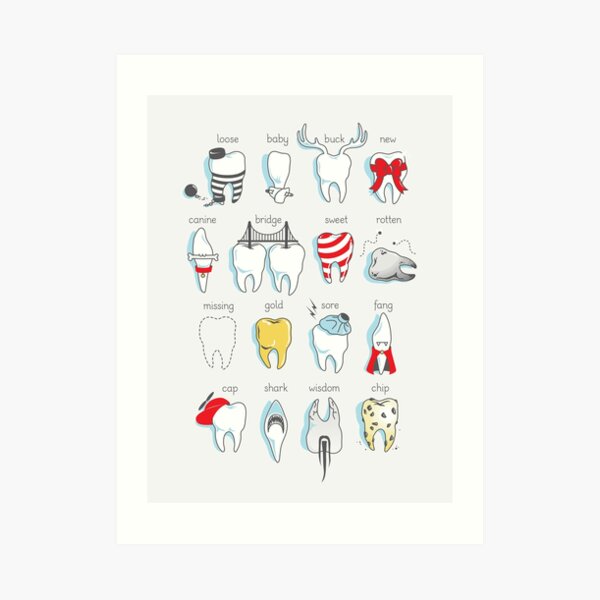 Dental Definitions Art Print