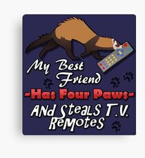 My Best Friend Canvas Print