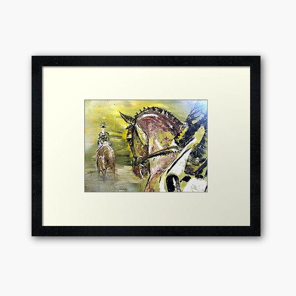 Dressage Competition Framed Art Print