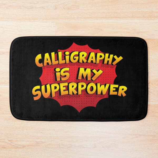 Artikelvorschau, Kalligraphie ist mein Supermacht-lustiges Entwurfs-Kalligraphie-Geschenk entworfen und verkauft von Custom365.