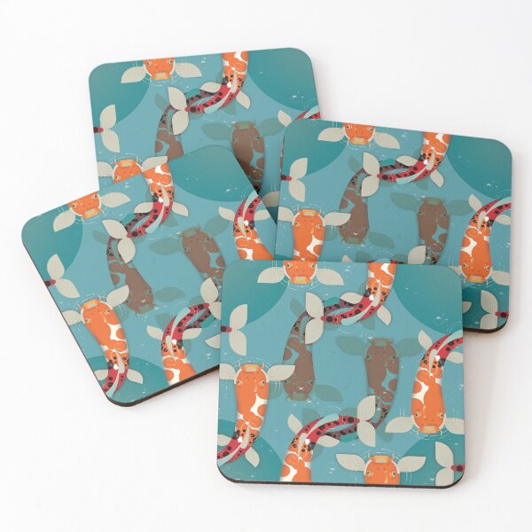 Item preview, Illustrated Japanese Koi Fish Solo Pattern Design designed and sold by danielliamgill.