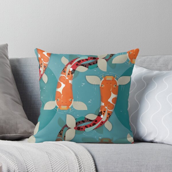 Item preview, Illustrated Japanese Koi Fish Solo Pattern Design designed and sold by danielliamgill.