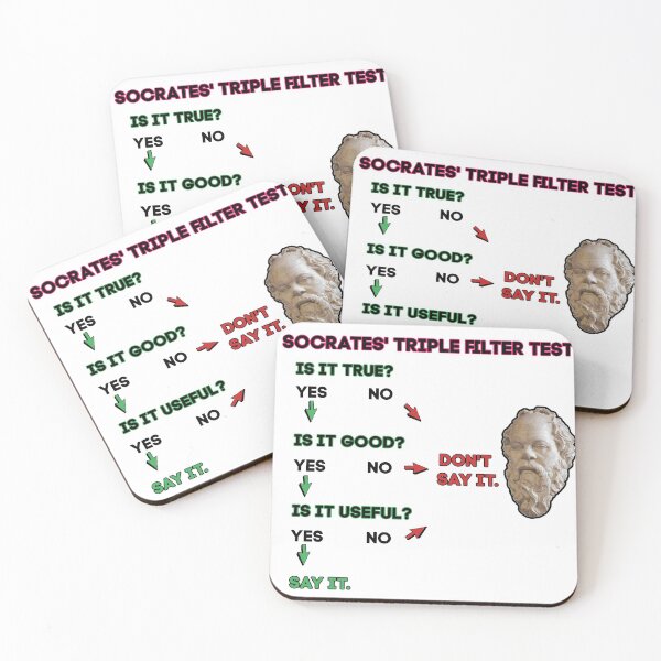 Item preview, Socrates' Triple Filter Test designed and sold by herizon.