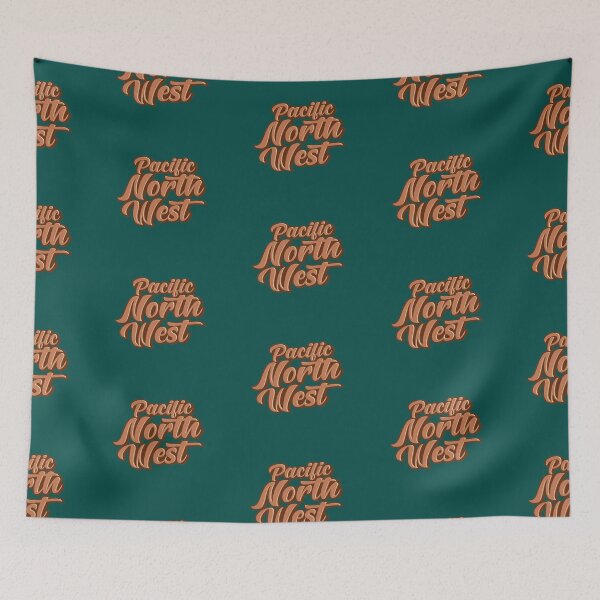 Item preview, PNW Pacific Northwest Stylish Typography Text Badge Gift designed and sold by fernandopolania.