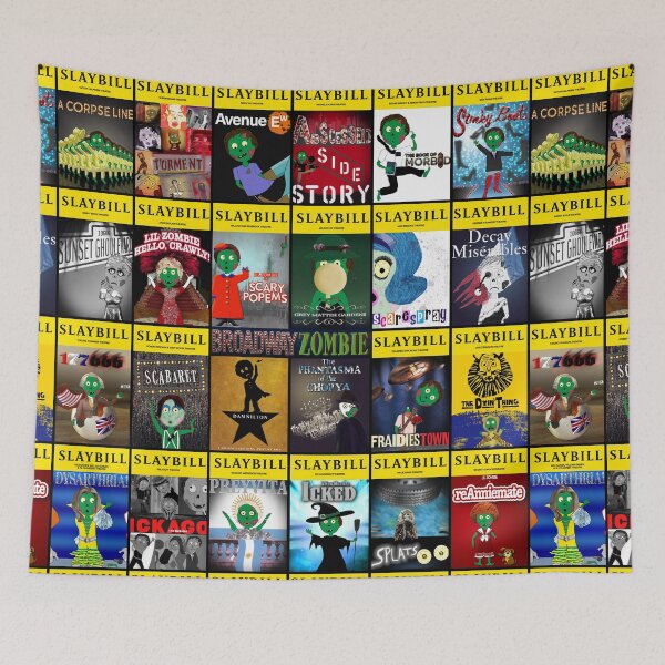 Item preview, Broadway Zombie Theatre Programs Large Collage designed and sold by John Raymond Barker.