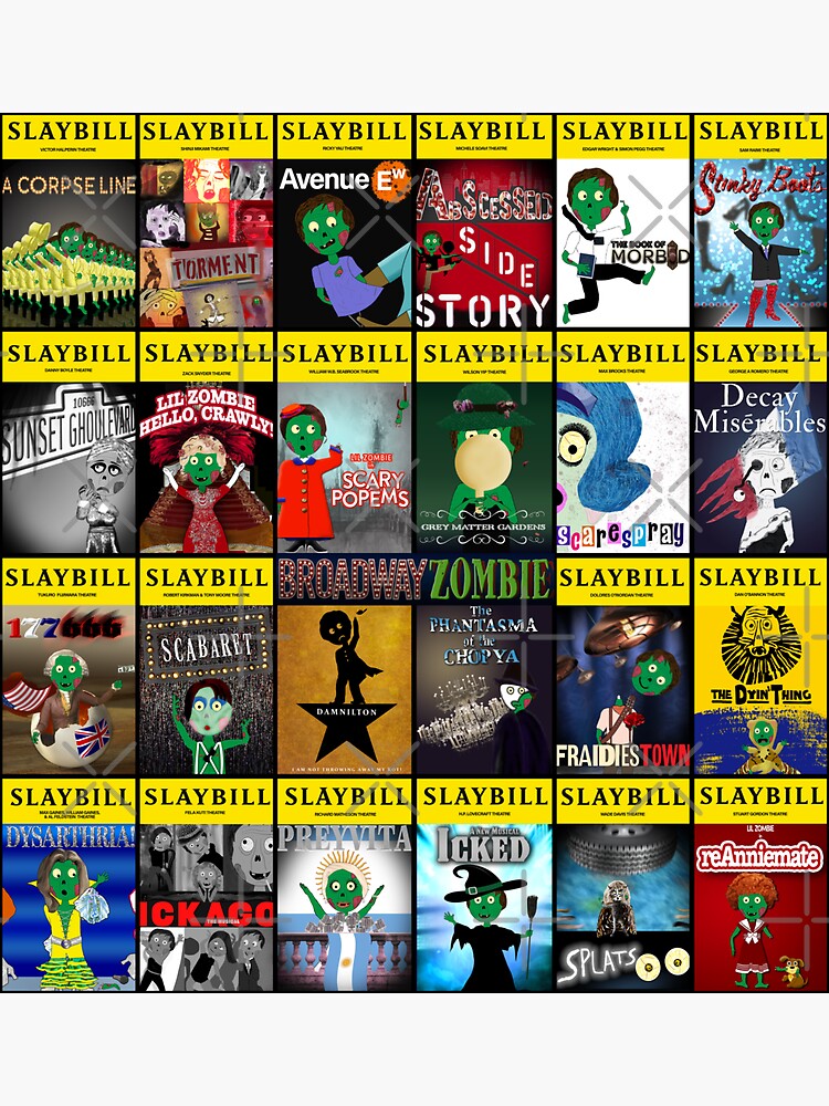 Broadway Zombie Theatre Programs Large Collage by jrbactor