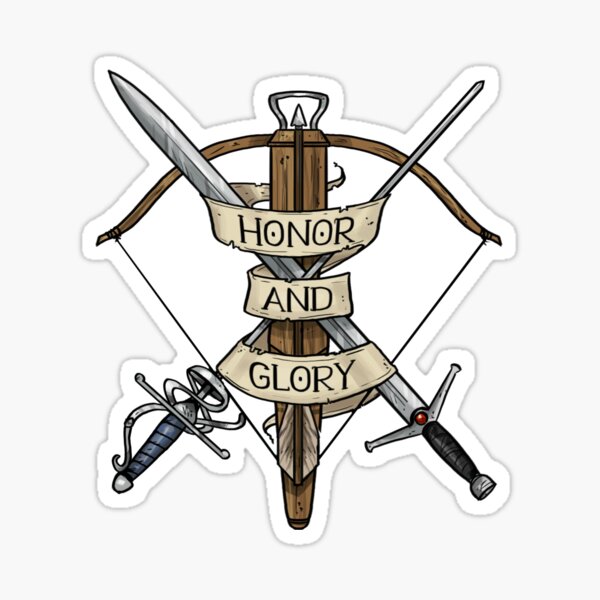 Fighter - Honor and Glory Sticker