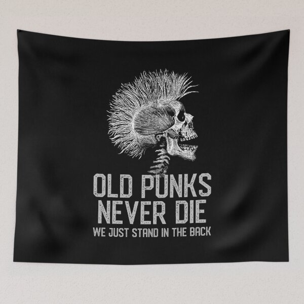 Item preview, Old Punks Never Die We Just Stand in the Back designed and sold by MyBeesTees.