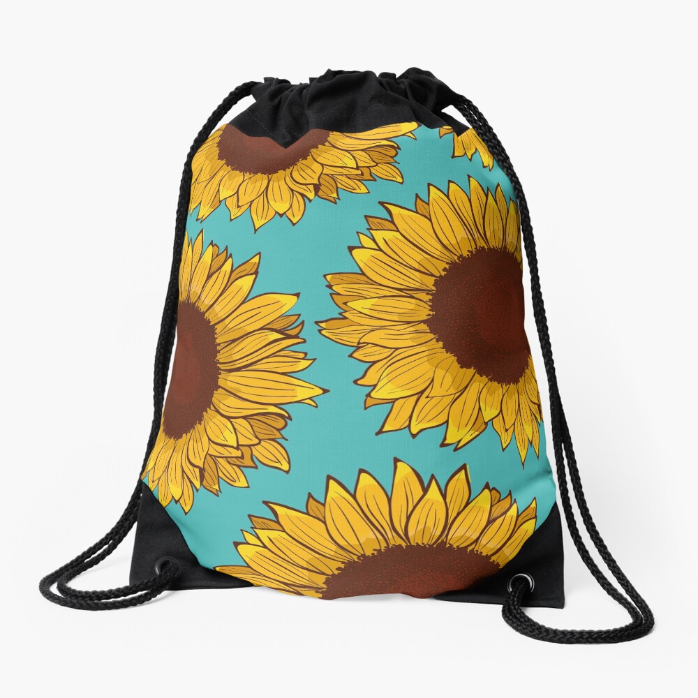 Sunflower Drawstring Bag