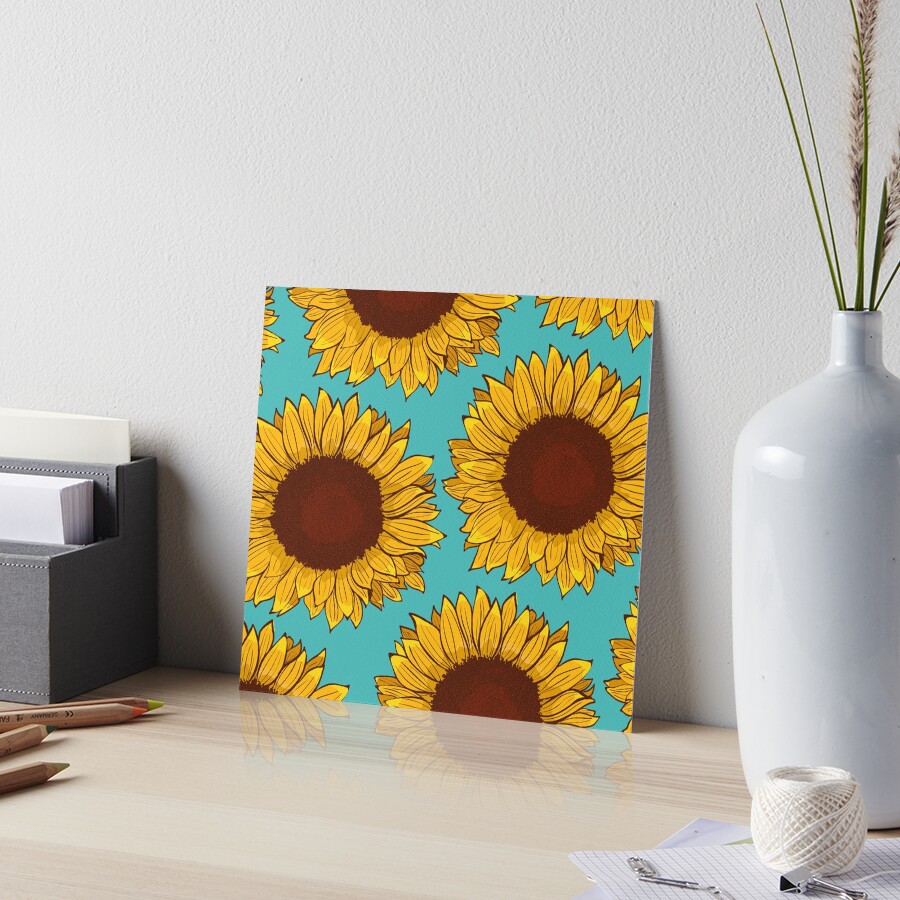 Sunflower Art Board Print