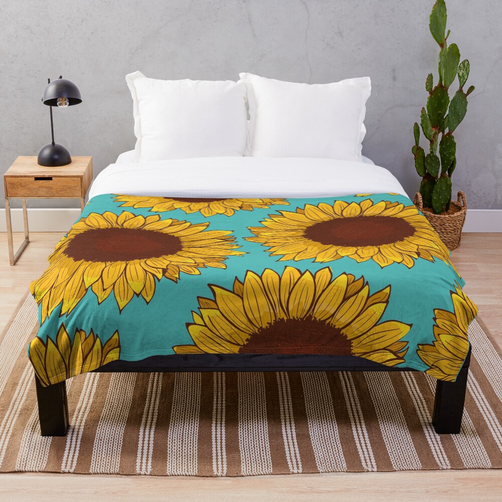 Sunflower Throw Blanket