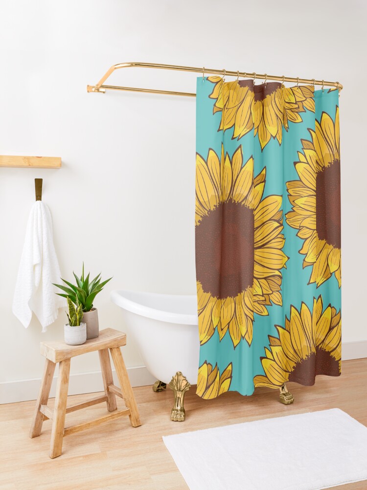 Alternate view of Sunflower Shower Curtain