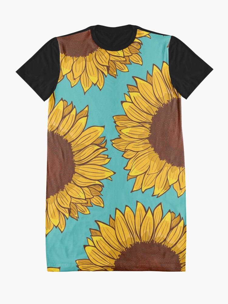 Alternate view of Sunflower Graphic T-Shirt Dress