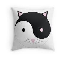 yin yang cat pillow