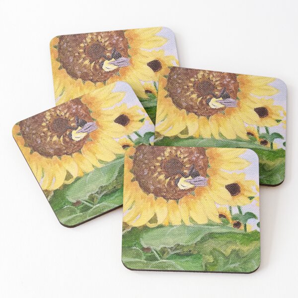 Item preview, Sunflower's Fan designed and sold by Donna Werling Art.