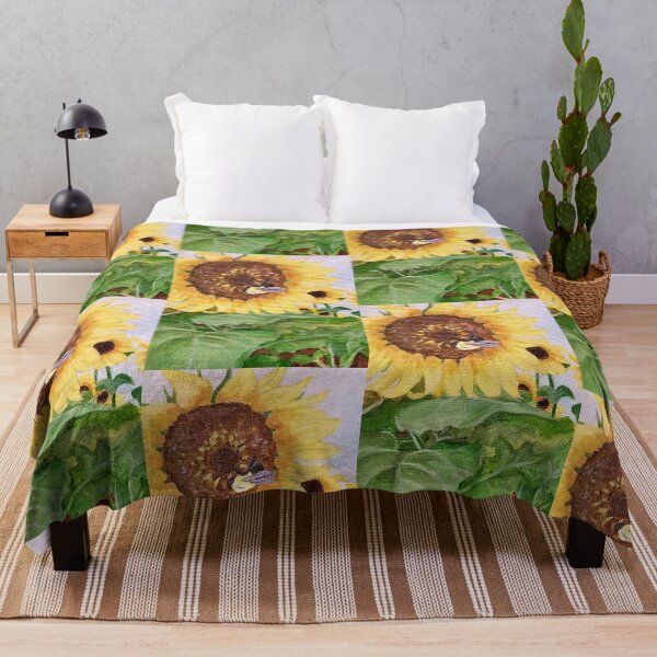 Item preview, Sunflower's Fan designed and sold by Donna Werling Art.