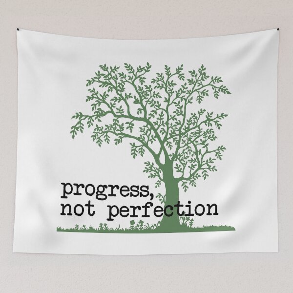 Item preview, progress, not perfection designed and sold by agrlandherfeels.