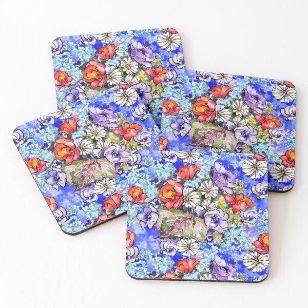 Item preview, Watercolor Bright Floral Large Scale designed and sold by Sharon Schwalbe.