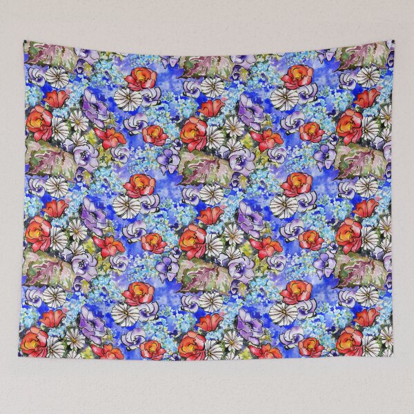 Item preview, Watercolor Bright Floral Large Scale designed and sold by Sharon Schwalbe.