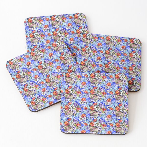 Item preview, Watercolor Bright Floral Small Scale designed and sold by Sharon Schwalbe.
