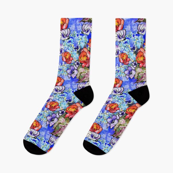 Item preview, Watercolor Bright Floral Large Scale designed and sold by Sharon Schwalbe.