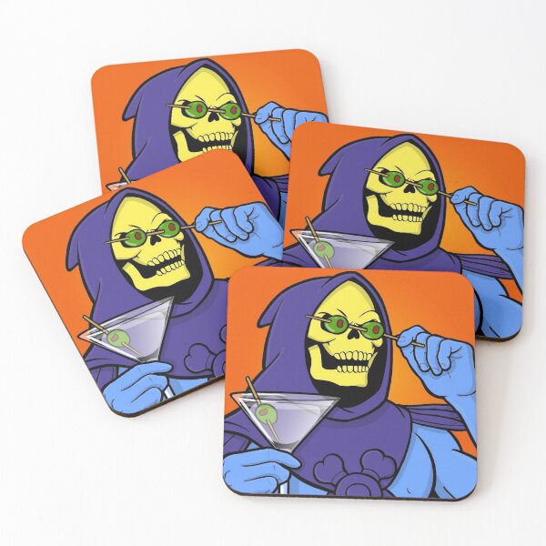 Party Skeletor Coasters (Set of 4)