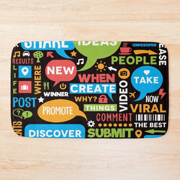 Item preview, Social Media Fancy Graphic Cloud designed and sold by jazzworldquest.
