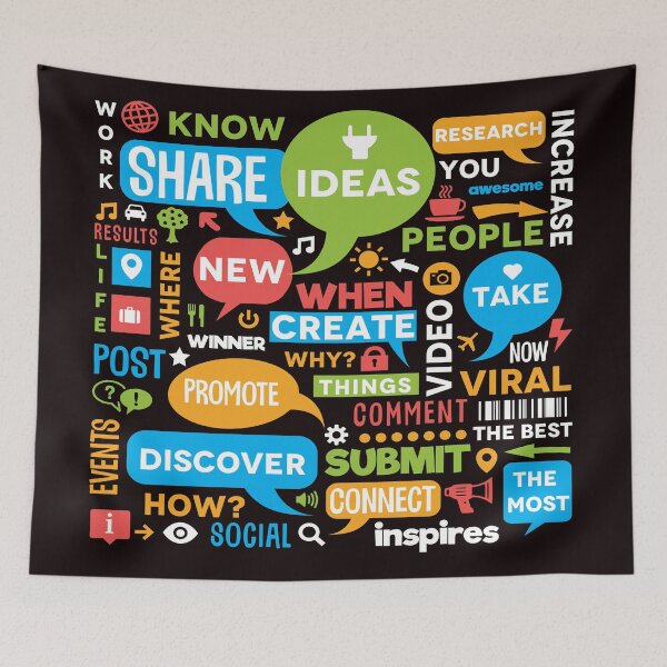 Item preview, Social Media Fancy Graphic Cloud designed and sold by jazzworldquest.