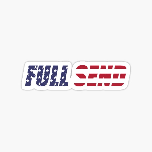 FULL SEND x USA Sticker