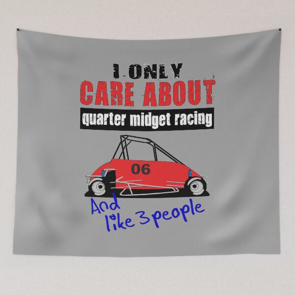 Item preview, Quarter Midget Racing Car ALL I CARE ABOUT Handwritten Funny Racing Perfect Gift Ideas designed and sold by GabiBlaze.
