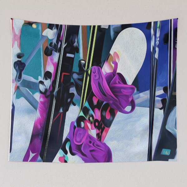 Item preview, Snow Time - Snowboards and Skis  designed and sold by NaturePrints.