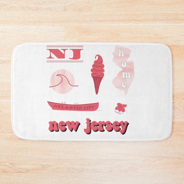 Item preview, Coral Watercolor New Jersey US State Sticker Pack designed and sold by The-Goods.