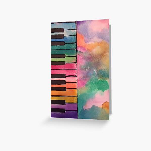 Item preview, Watercolor Piano designed and sold by Michelle  Cosse.