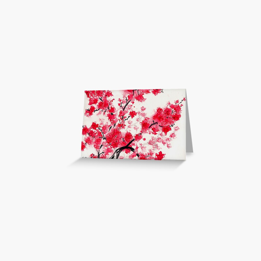 Cherry Blossoms Greeting Card For Sale By Kathienichols Redbubble