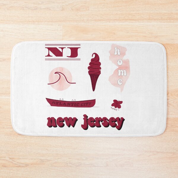 Item preview, Maroon Watercolor New Jersey US State Sticker Pack designed and sold by The-Goods.