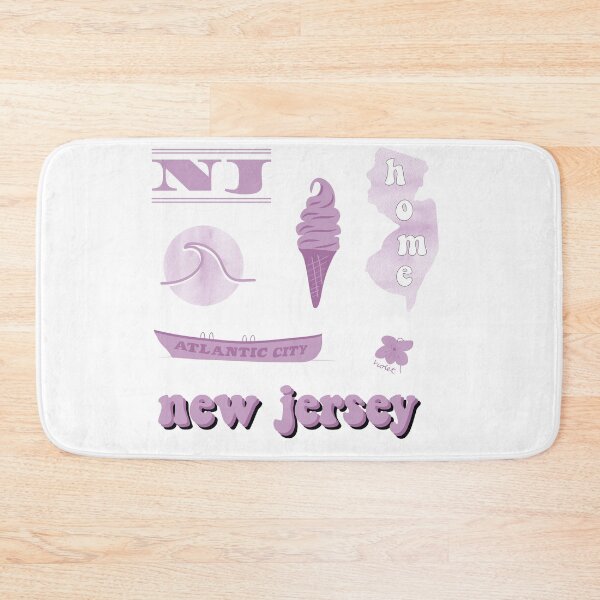 Item preview, Mauve Watercolor New Jersey US State Sticker Pack designed and sold by The-Goods.