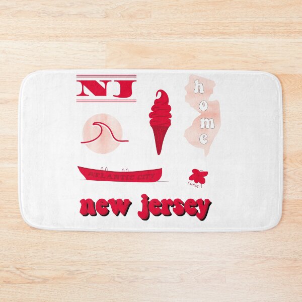 Item preview, Red Watercolor New Jersey US State Sticker Pack designed and sold by The-Goods.