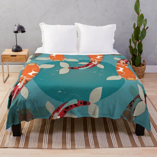 Item preview, Illustrated Japanese Koi Fish Solo Pattern Design designed and sold by danielliamgill.