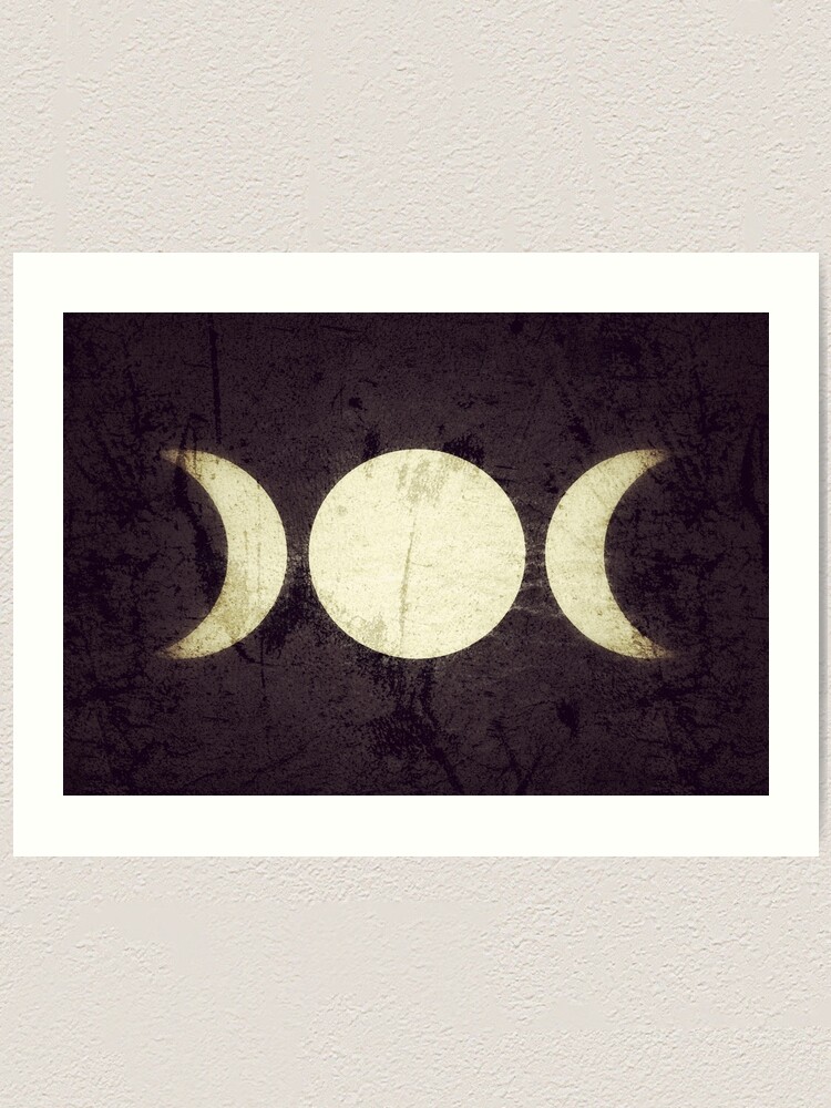 Alternate view of Triple Moon Goddess Art Print