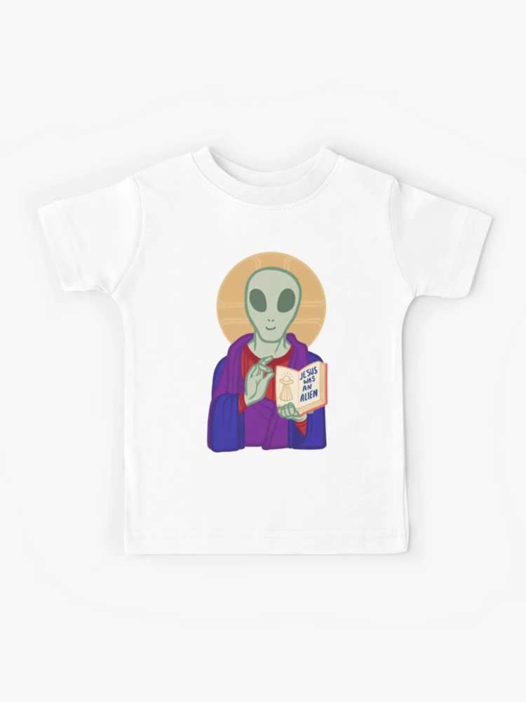 Area 51 - Jesus Was an Alien Kids T-Shirt for Sale by softbiology