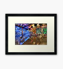 Graffiti Art Reflected Framed Print