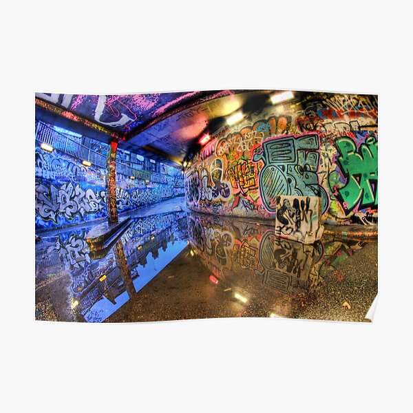 Graffiti-Kunst reflektiert Poster