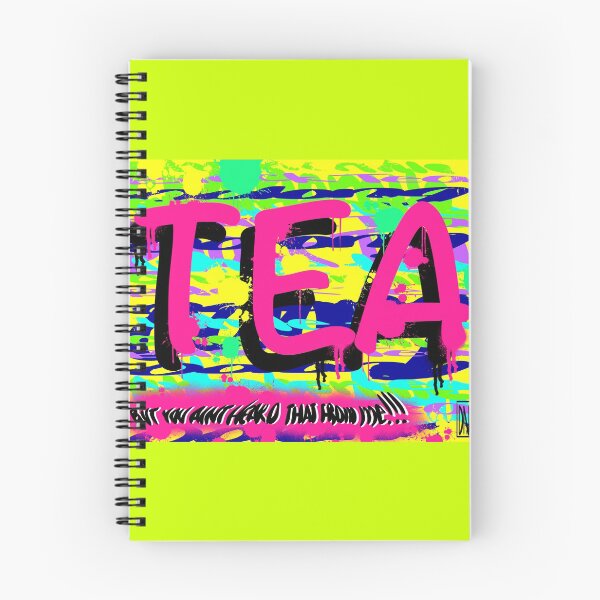 Aperçu de l'œuvre THÉ (jaune fluorescent) créée et vendue par DAMCDesigns.