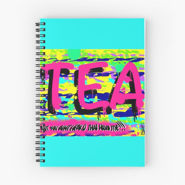 Aperçu de l'œuvre THÉ (Bleu Fluorescent) créée et vendue par DAMCDesigns.