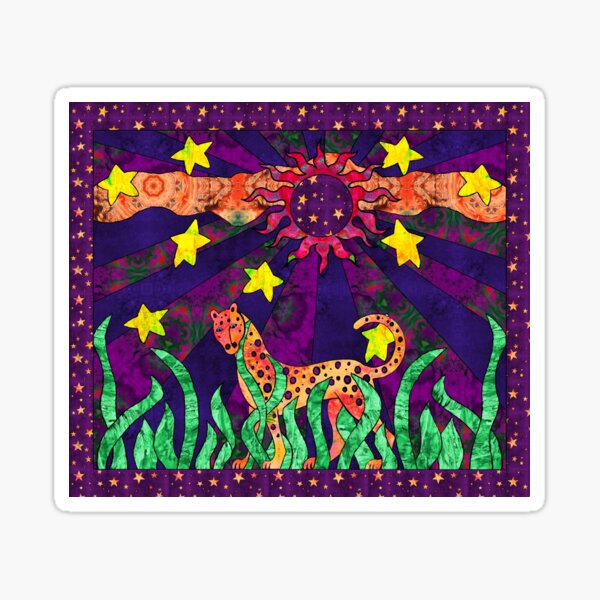 Leopard Dreaming Sticker