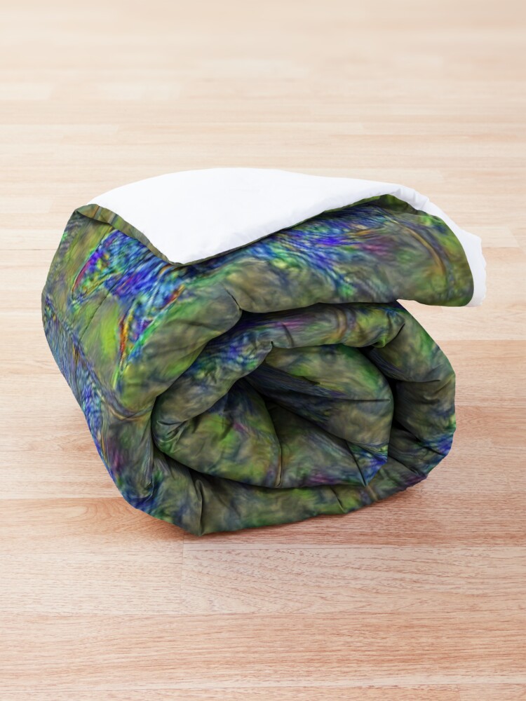 Alternate view of Artificial neural style Post-Impressionism cat Comforter