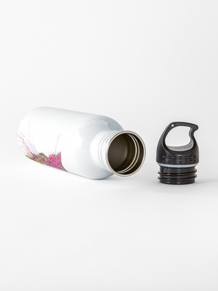 Alternate view of Artificial neural style Rose wild cat Water Bottle